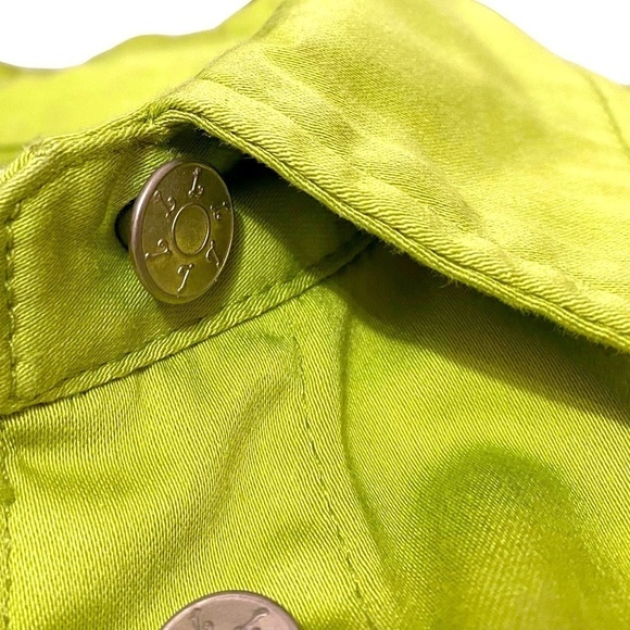 ๐
Liv a Little * ๐ Green Sz Small Denim-like Button jacket technical 98% Cotton - Picture 4 of 12
